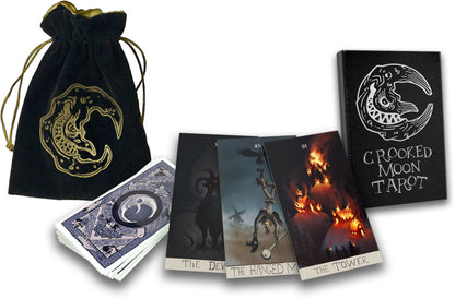 [Grade A] The Crooked Moon Tarot Deck With Guide Book and Bag