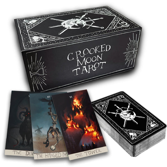 [Grade A] The Crooked Moon Tarot Deck With Guide Book and Bag