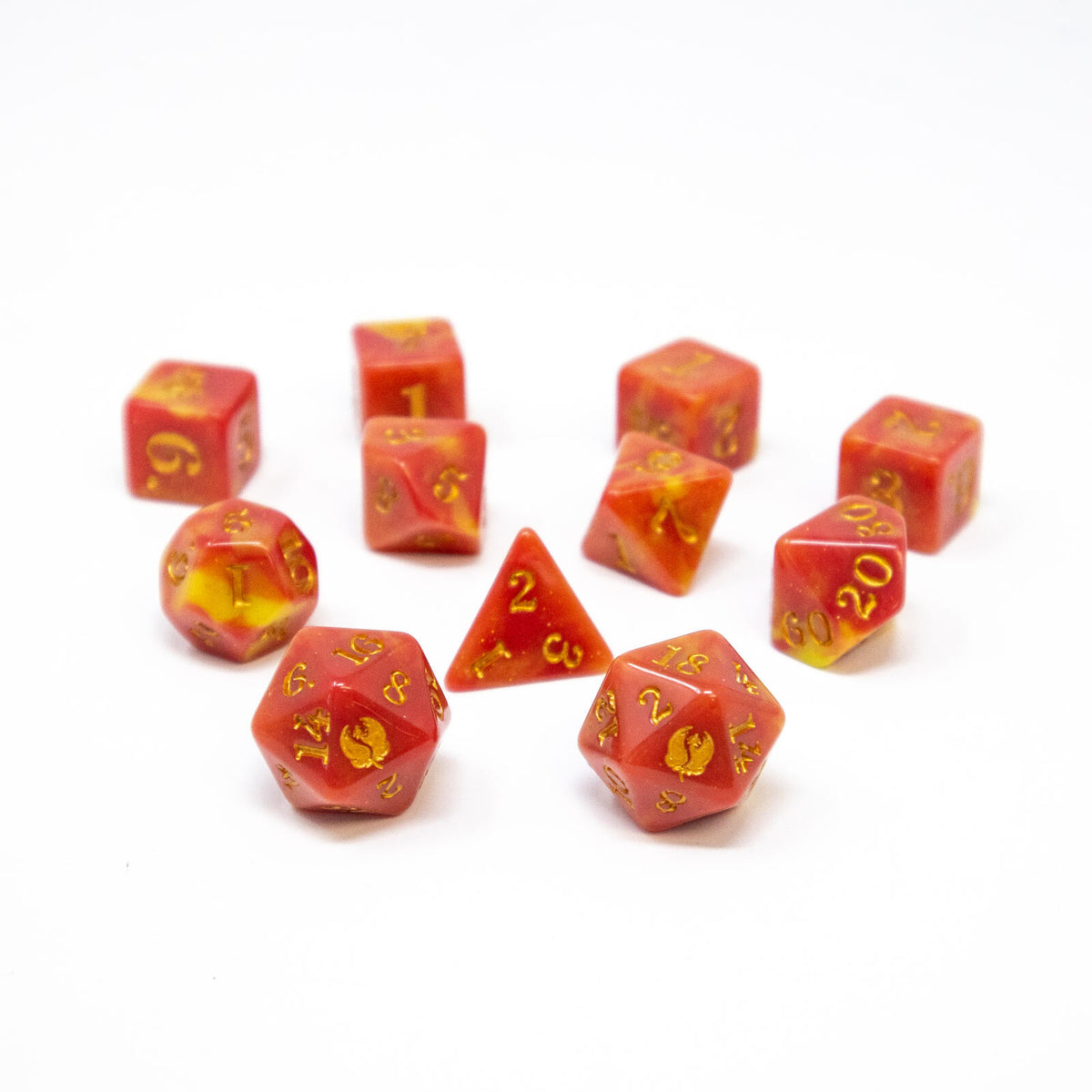 [Grade A] The Field Guide to Floral Dragons Bloom Pink Dice Set