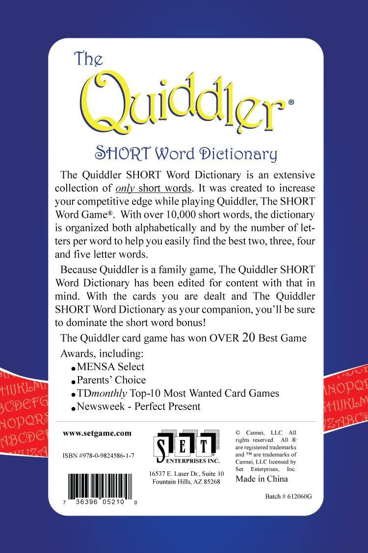 [Grade B] The Quiddler SHORT Word Dictionary