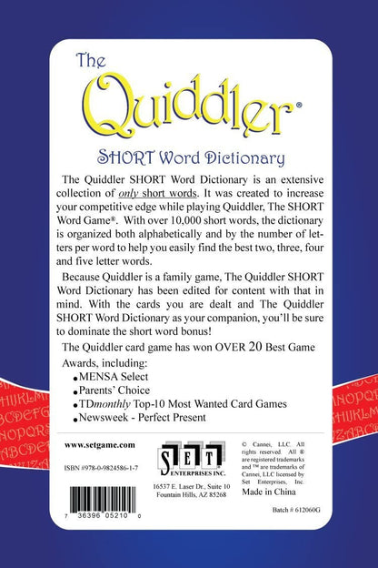 [Grade B] The Quiddler SHORT Word Dictionary