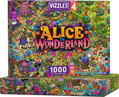 [Grade B] Vizzles Alice In Wonderland 1000pc Jigsaw Puzzle