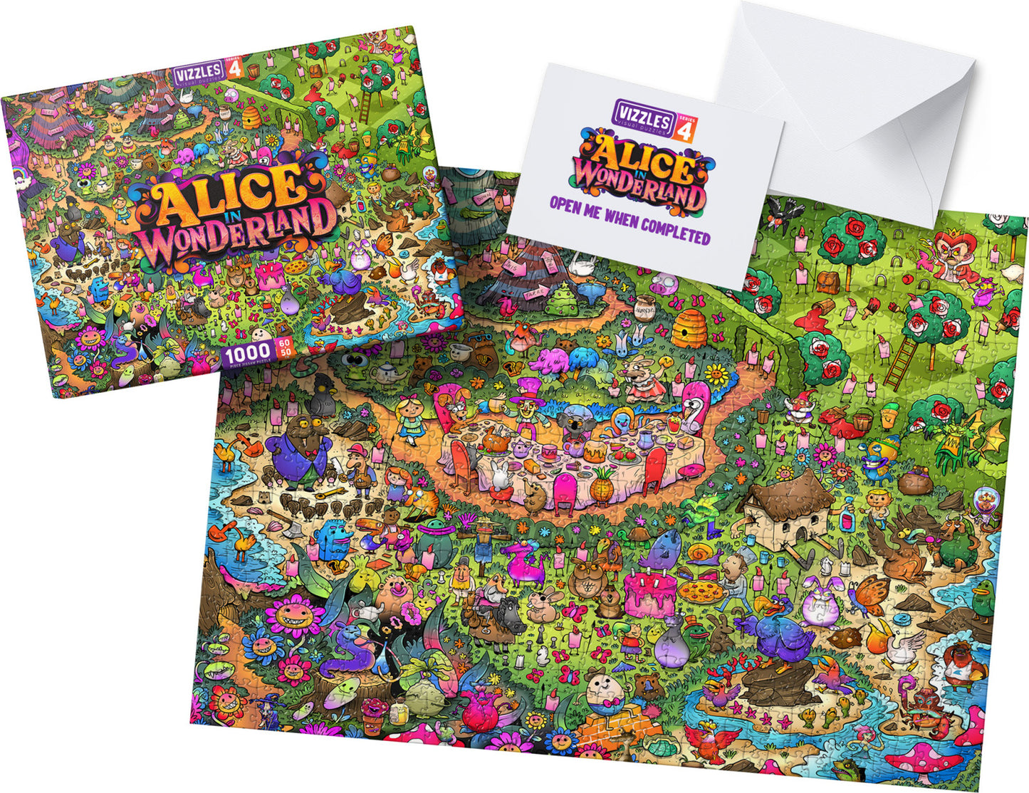 [Grade B] Vizzles Alice In Wonderland 1000pc Jigsaw Puzzle