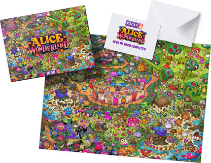 [Grade B] Vizzles Alice In Wonderland 1000pc Jigsaw Puzzle