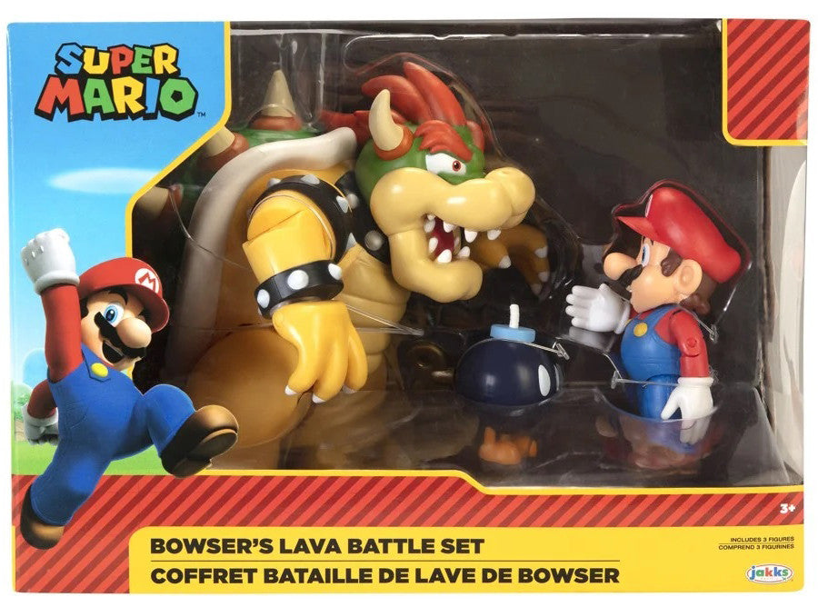 [Grade C] World of Nintendo Mario vs Bowser Diorama Set