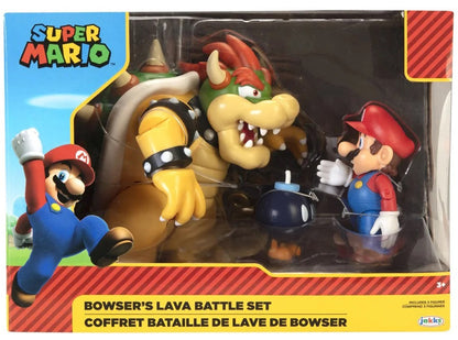 [Grade C] World of Nintendo Mario vs Bowser Diorama Set