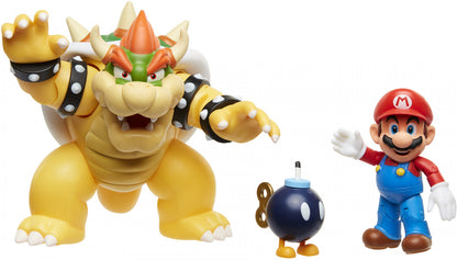 [Grade C] World of Nintendo Mario vs Bowser Diorama Set