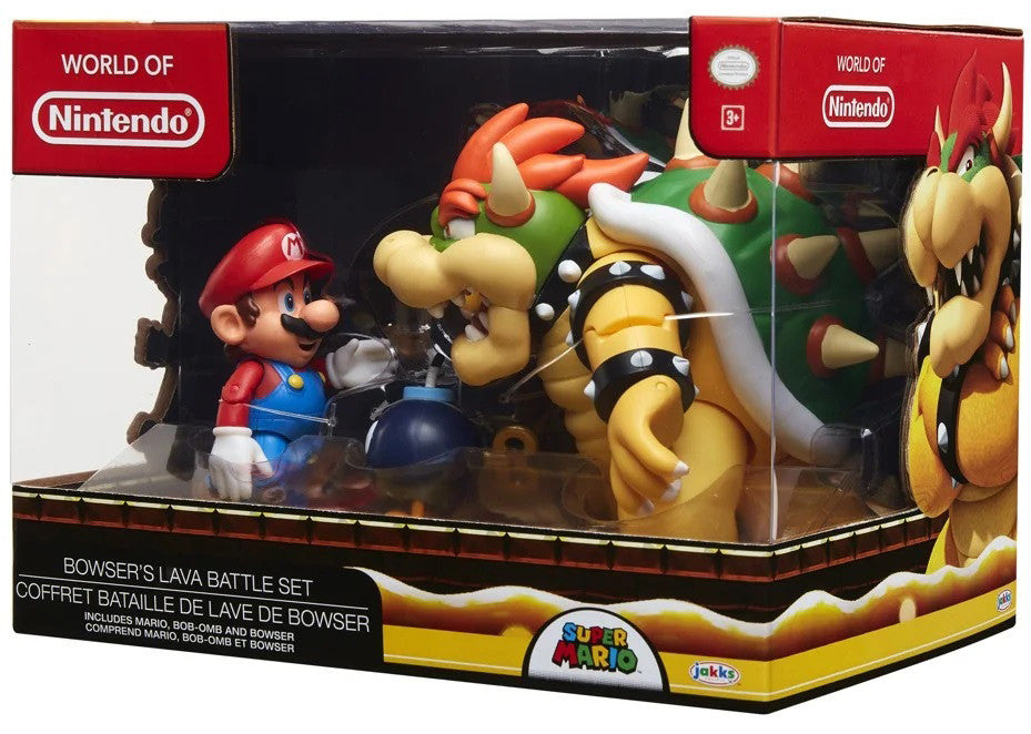 [Grade C] World of Nintendo Mario vs Bowser Diorama Set