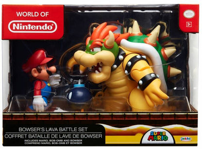 [Grade C] World of Nintendo Mario vs Bowser Diorama Set